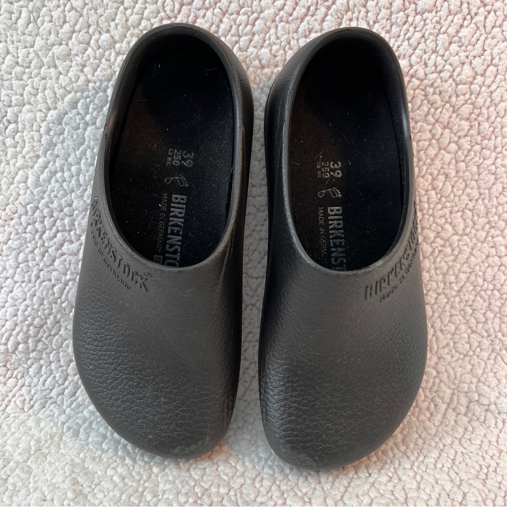 Birkenstock Profi Birki Black Clogs Slip Resistant Work Shoes EU 39 US 8